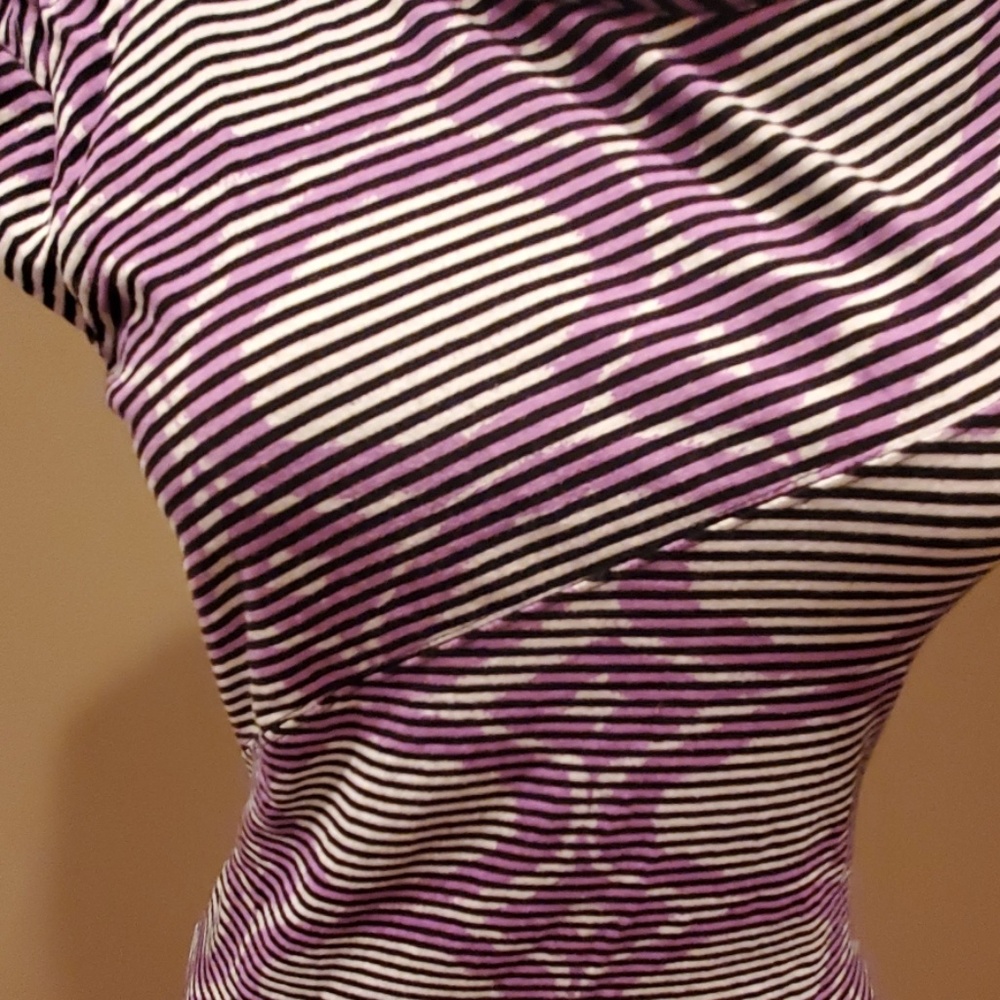 Patterned Cap Sleeve Top - image 4